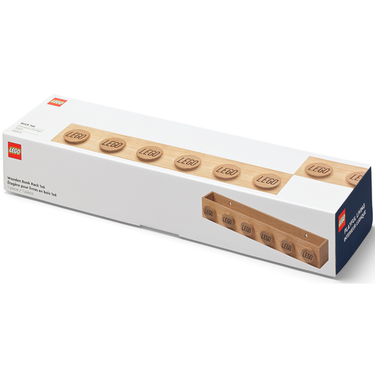 LEGO Wooden Book Rack - Light Oak - Kệ Sách Gỗ Sồi Tự Nhiên LEGO - Hình ảnh sản phẩm