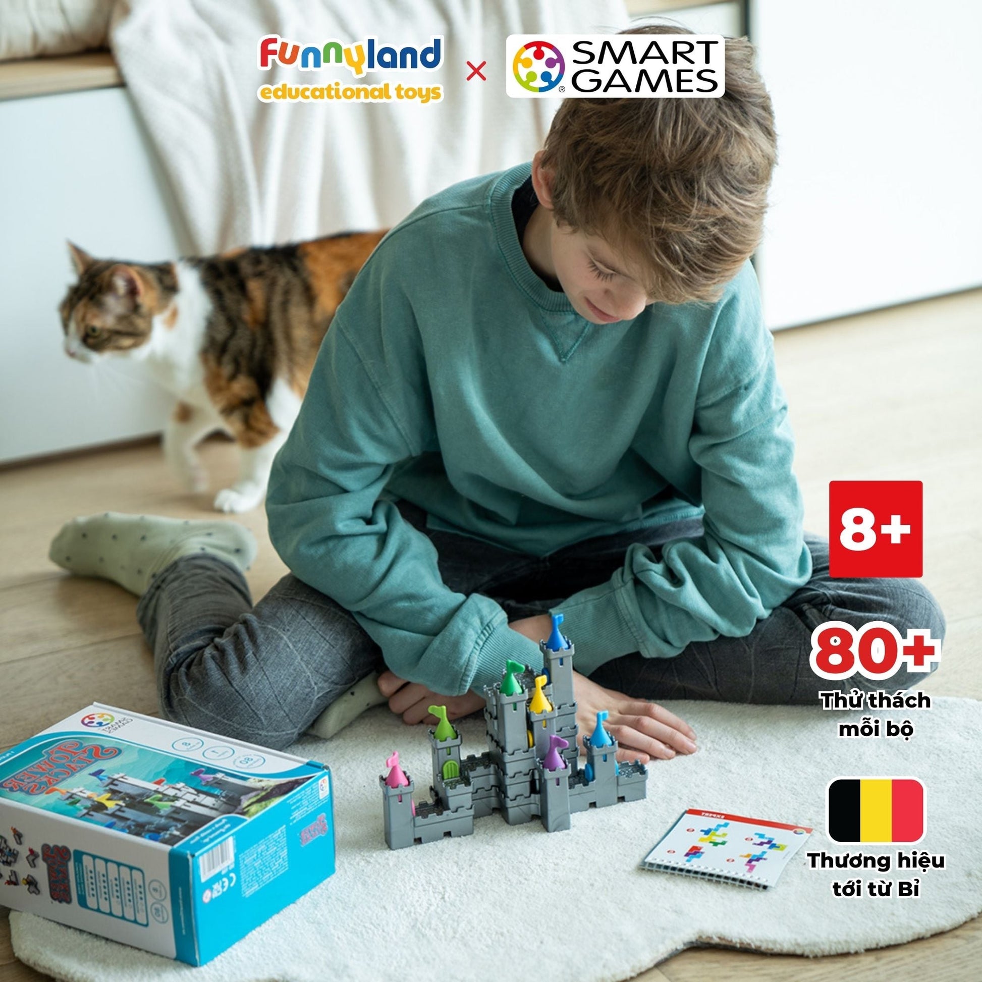 Đồ chơi thông minh Smartgames Thử Thách Tower Stacks
