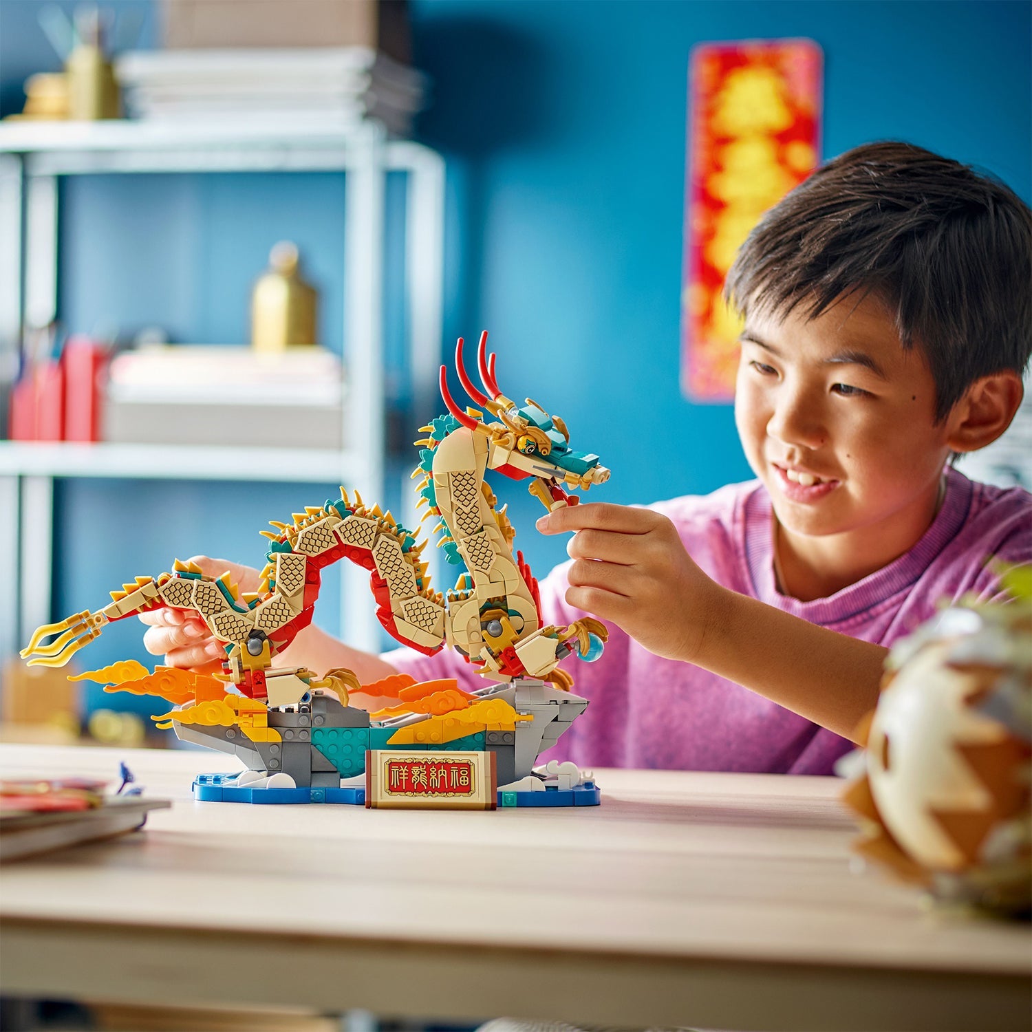 LEGO® Spring Festival Auspicious Dragon - Mô hình Rồng May Mắn Năm Mới - LEGO 80112 - Hình ảnh bổ sung 4
