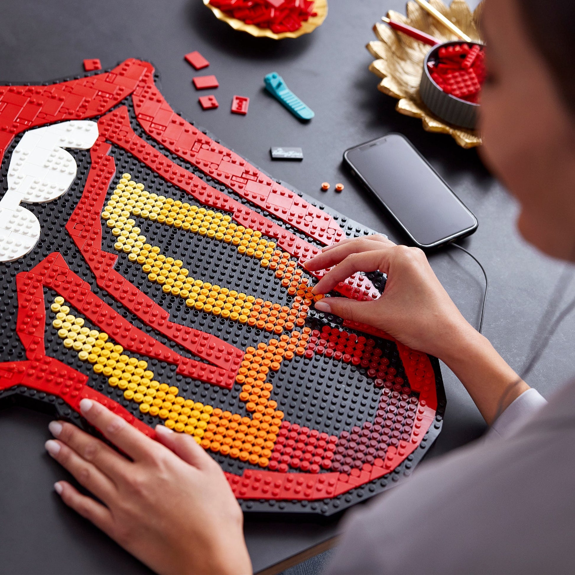 LEGO® Art The Rolling Stones - Tranh Lắp Ráp Nghệ Thuật 3D - LEGO 31206 - Góc nhìn khác 3