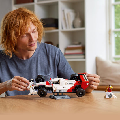 LEGO® ICONS™ McLaren MP4/4 & Ayrton Senna - Mô Hình Xe Đua F1 Huyền Thoại LEGO 10330 - Hình ảnh bổ sung 5