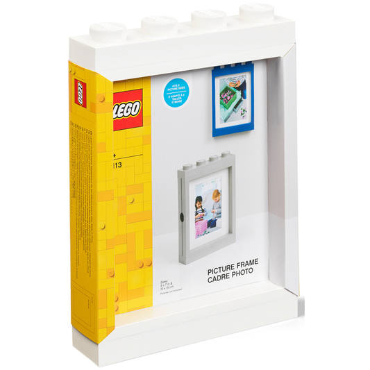 LEGO Picture Frame - White - Khung ảnh trang trí và trưng bày Minifigure LEGO - Hình ảnh sản phẩm