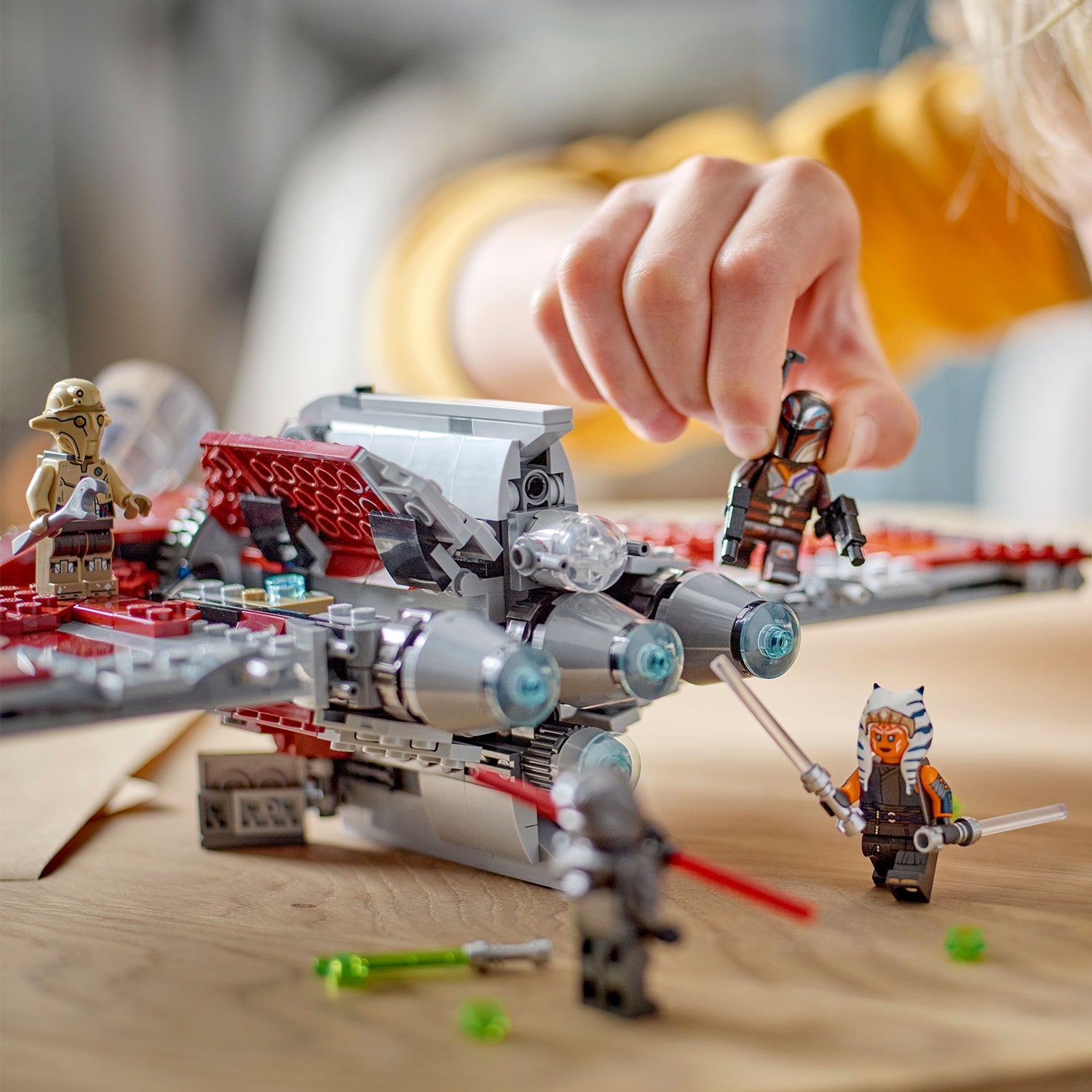 LEGO® Star Wars™ Ahsoka Tano's T-6 Jedi Shuttle - Đồ chơi lắp ráp Phi thuyền Jedi - LEGO 75362 - Hình ảnh bổ sung 4