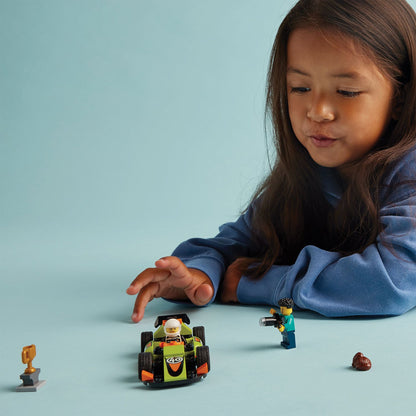 LEGO® City Green Race Car - Đồ chơi lắp ráp Xe Đua Màu Xanh - LEGO 60399 - Hình ảnh bổ sung 4
