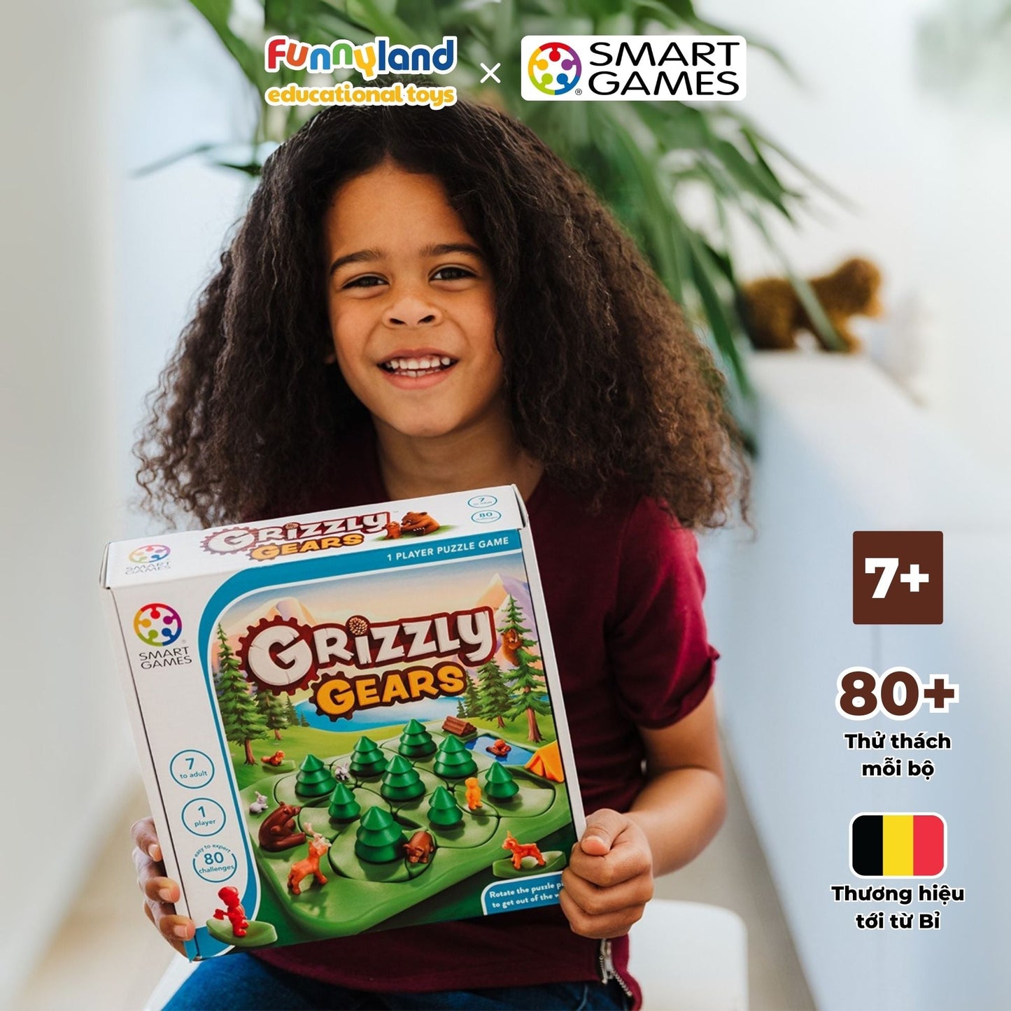 Đồ chơi thông minh Smartgames Thử Thách Bánh Xe Rừng Xanh