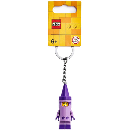 LEGO® Crayon Girl Keyring - Móc khóa nhân vật Cô gái bút màu - LEGO 853995 - Góc nhìn khác 3