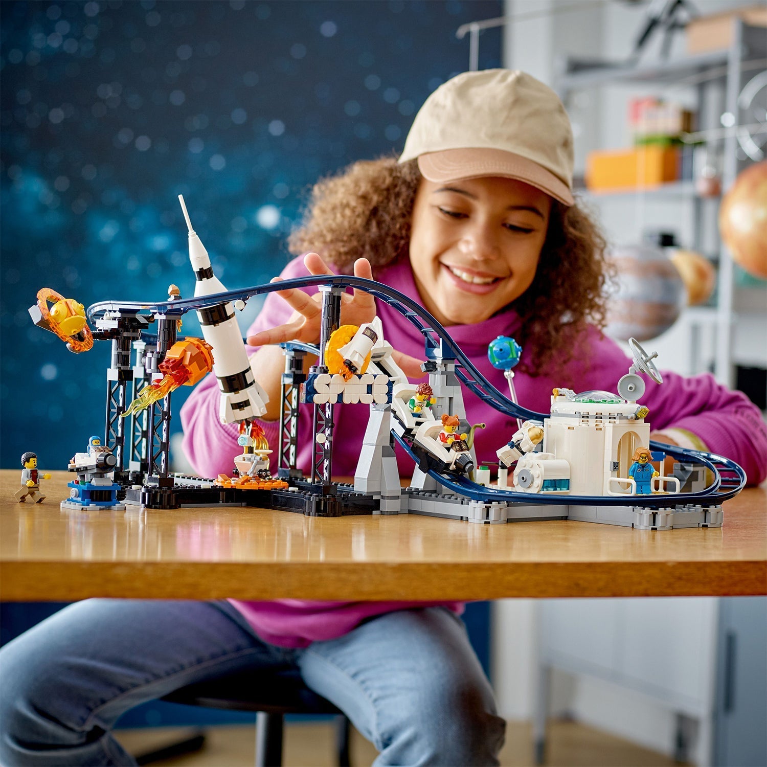 LEGO® Creator 3-in-1 Space Roller Coaster - Đồ Chơi Lắp Ráp Tàu Lượn Không Gian 3 Trong 1 (31142) - Hình ảnh bổ sung 4