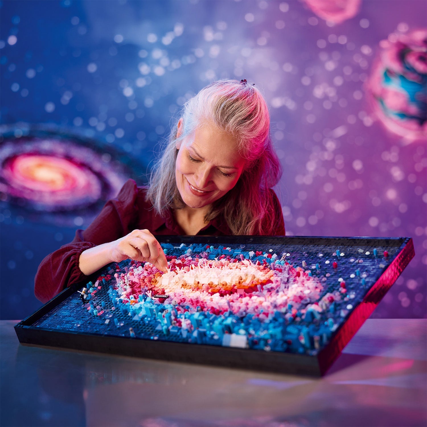 LEGO® Art The Milky Way Galaxy - Tranh Lắp Ráp 3D Thiên Hà Ngân Hà - LEGO 31212 - Hình ảnh bổ sung 5