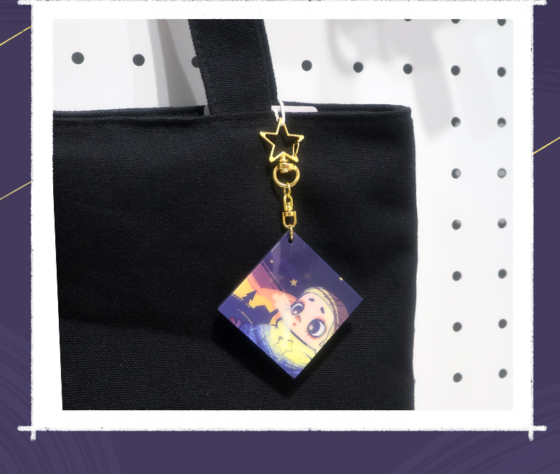 NOOK NIGHT SERIES LENTICULAR KEYCHAIN - FIREWORKS AND METEORS - Móc khóa hiệu ứng 3D - 52TOYS