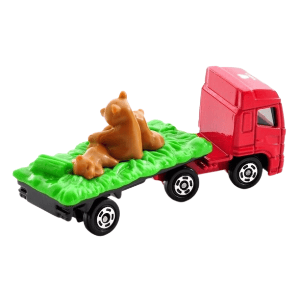 Tomica Event Model No. 24 Hino Profia Tomica Zoo Animal Transporter Brown Bear Parent and Cubs