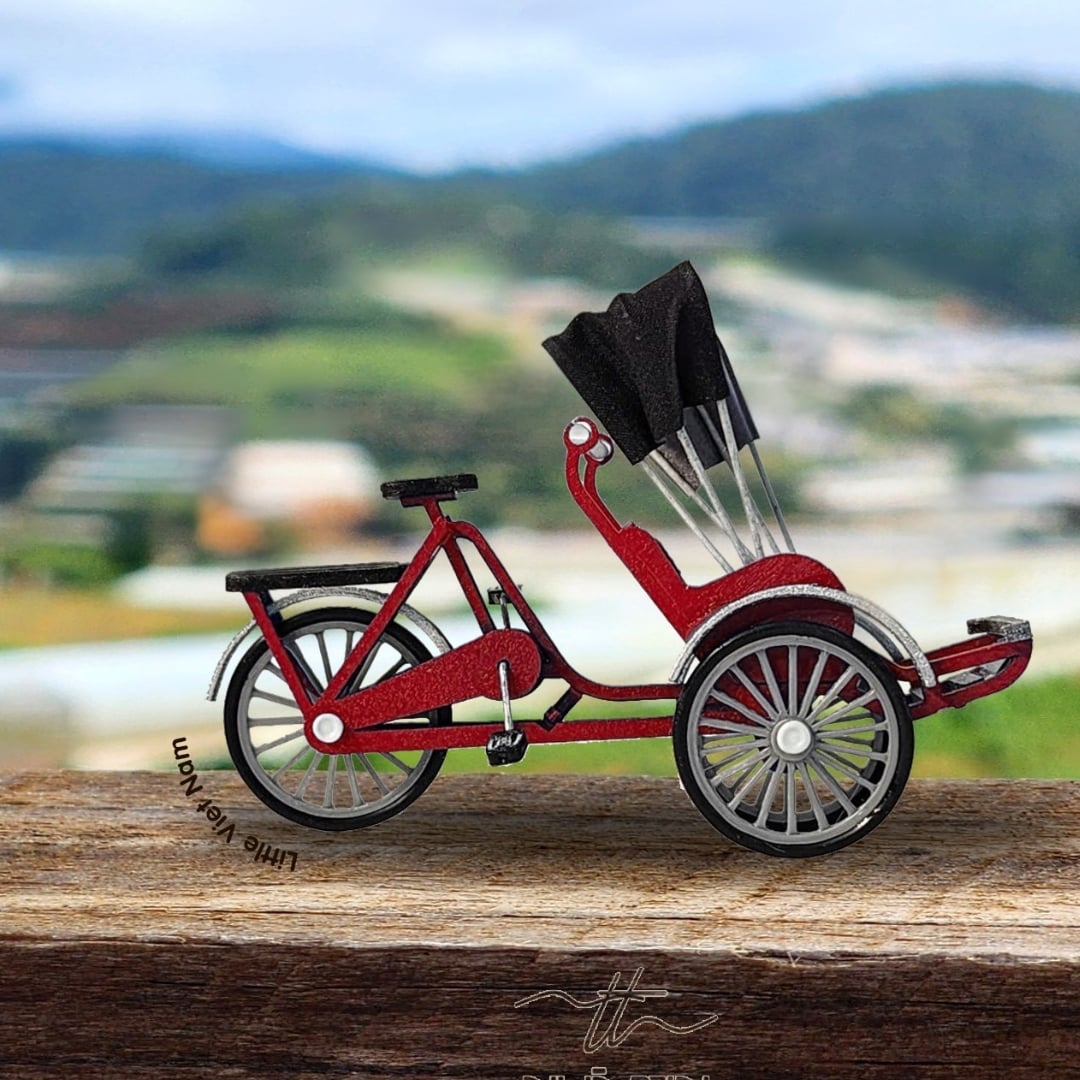 Nam Châm Mô Hình Xe Xích Lô - Bộ Sưu Tập Little Vietnam - Nhà Tin