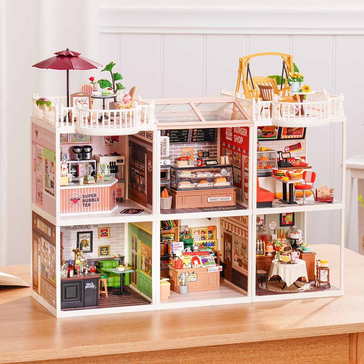 Rolife Super Creator Series - 6 in 1 Six Grid - Mô hình nhà gỗ DIY thu nhỏ - Rolife