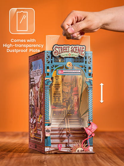 Rolife DIY Book Nook - Street Scene TGB13 - Mô hình gỗ 3D lắp ráp thủ công - Rolife