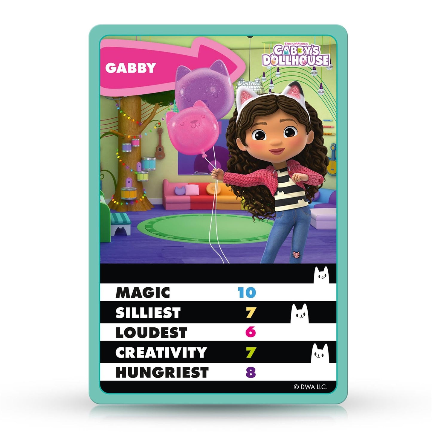 Gabby's Dollhouse Top Trumps Junior Card Game - Trò chơi thẻ bài trẻ em - Winning Moves - Hình ảnh chi tiết 2