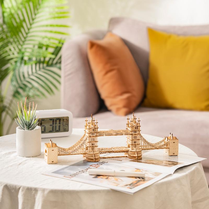 Rolife Modern 3D Wooden Puzzle - Tower Bridge Architecture TG412 - Mô hình gỗ 3D kiến trúc Cầu Tháp Luân Đôn - Rolife