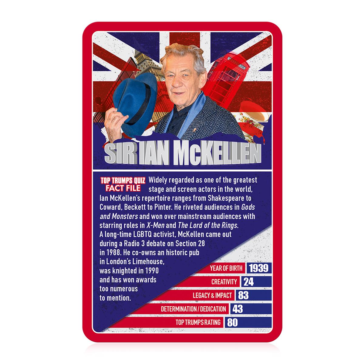 National Treasures Top Trumps Card Game - Trò chơi thẻ bài nhân vật nổi tiếng Anh Quốc - Winning Moves - Góc nhìn khác 3