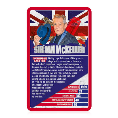 National Treasures Top Trumps Card Game - Trò chơi thẻ bài nhân vật nổi tiếng Anh Quốc - Winning Moves - Góc nhìn khác 3