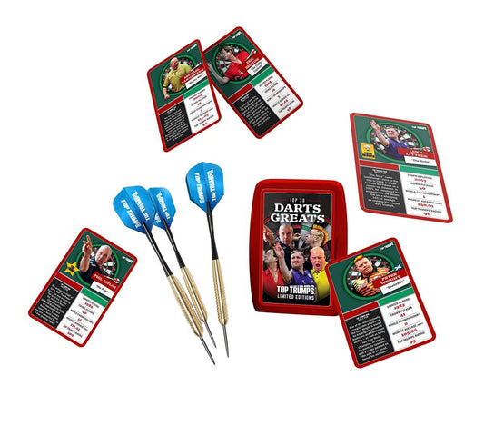Top 30 Darts Greats Top Trumps Limited Edition Card Game Gift Set - Bộ Quà Tặng Thẻ Bài & Phi Tiêu Cao Cấp - Winning Moves - Hình ảnh chi tiết 2