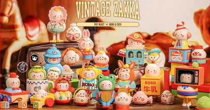 Popmart BoBo & CoCo Vintage ZAKKA Blindbox Series - Mô Hình Blindbox Chính Hãng Pop Mart