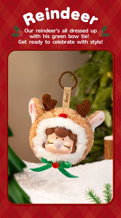 Nanci Christmas Gift Plush Pendant | Blind Box Set of 4 (80mm) - Mô hình móc khóa bông Giáng sinh - Rolife