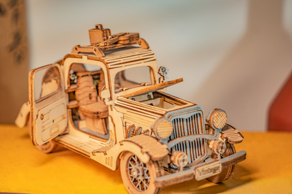 Rolife Modern 3D Wooden Puzzle - Vintage Car TG504 - Mô hình lắp ráp gỗ 3D xe hơi cổ điển - Rolife