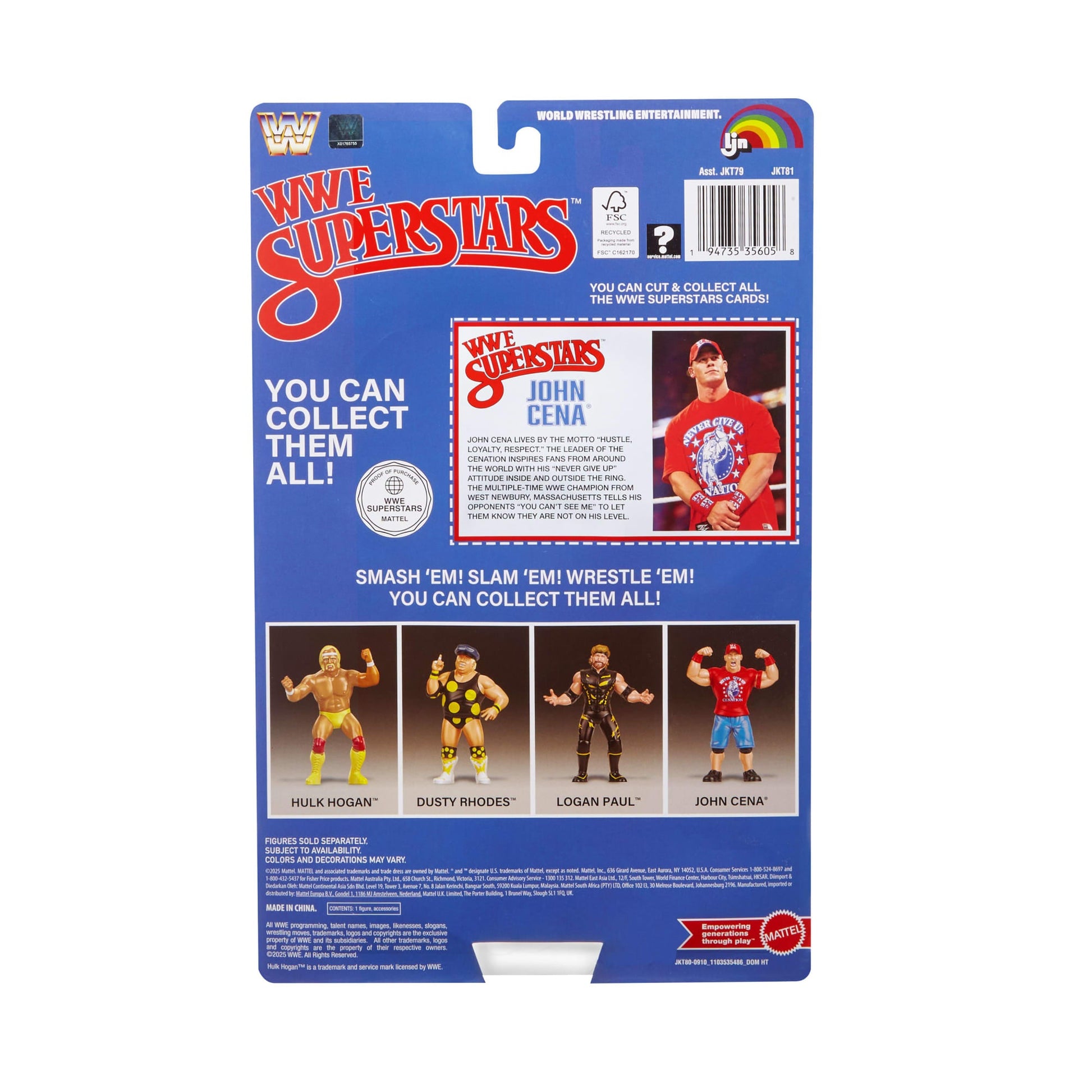 LJN WWE Superstars John Cena Action Figure