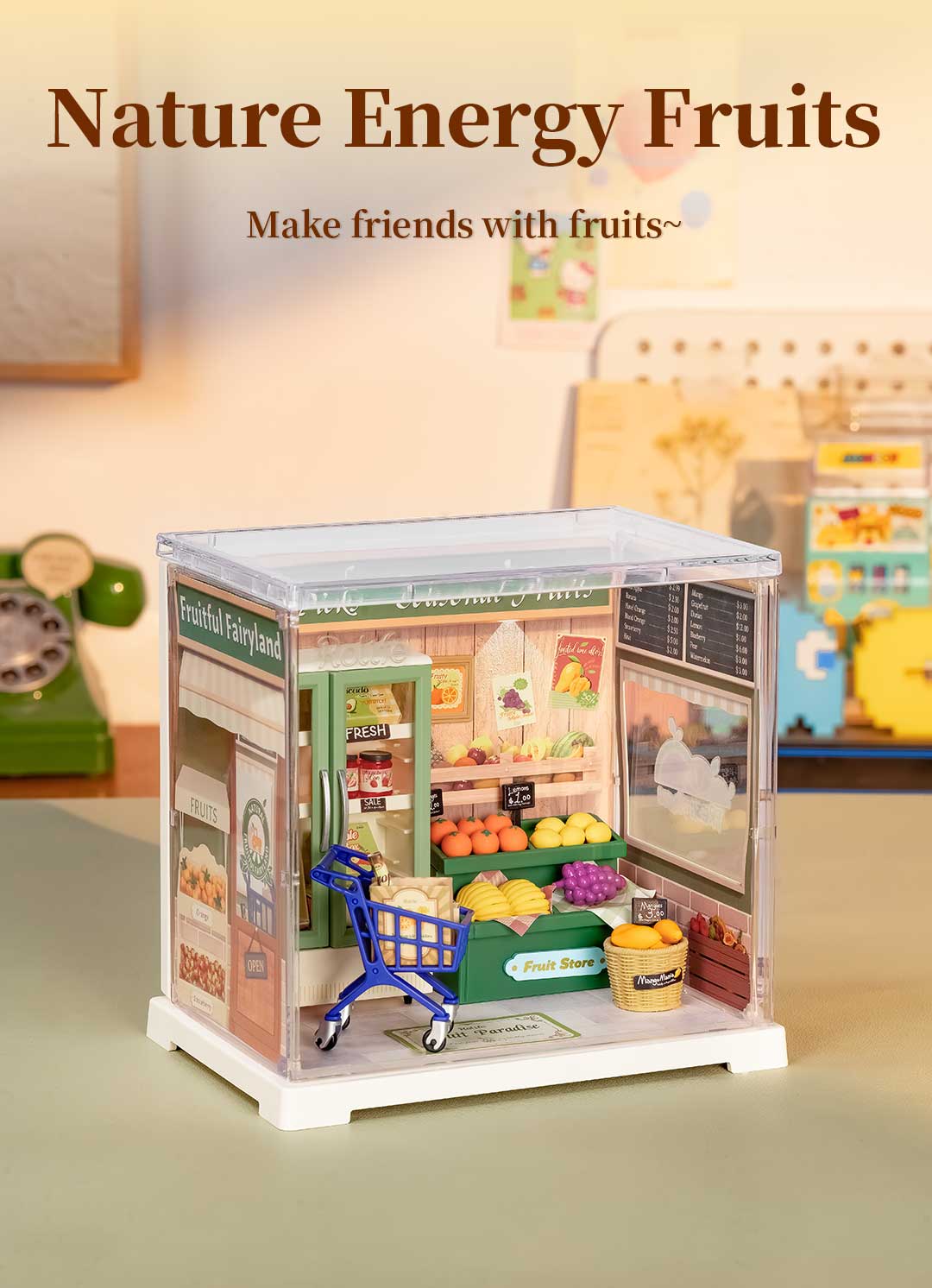 Rolife Mini Super Creator Shop Series - Bộ mô hình lắp ráp nhà búp bê tí hon DIY - Rolife