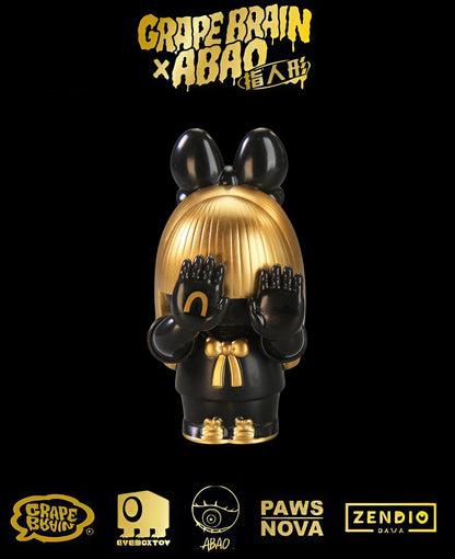 GRAPE BRAIN x ABAO BLACK AND GOLD BLINDBOX - Mô Hình Art Toy Sưu Tầm Chính Hãng - Grape Brain - Góc nhìn khác 3