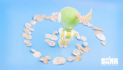 On The Way Series The Diver - Green - Mô hình Art Toy Resin Cao Cấp - Sank Toys - Hình ảnh bổ sung 4