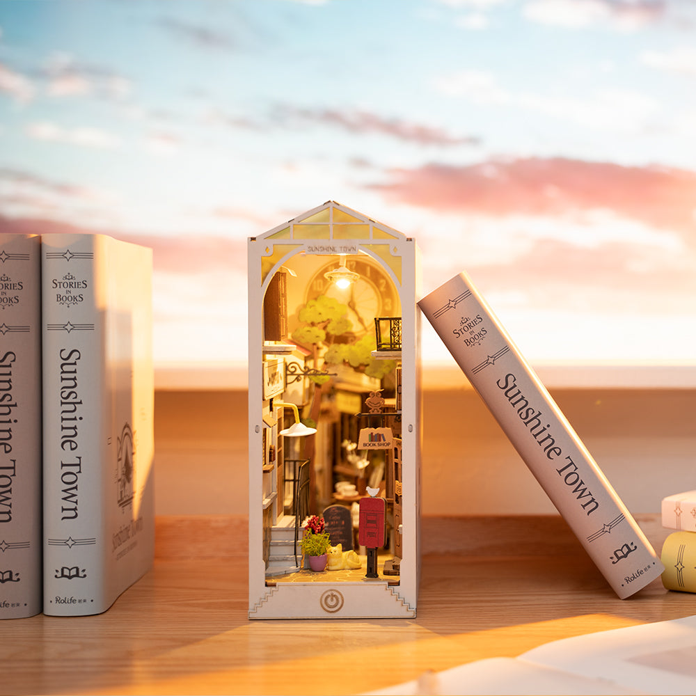 Mô Hình Lắp Ráp Gỗ Book Nook Rolife Sunshine Town TGB02 - Hình ảnh sản phẩm