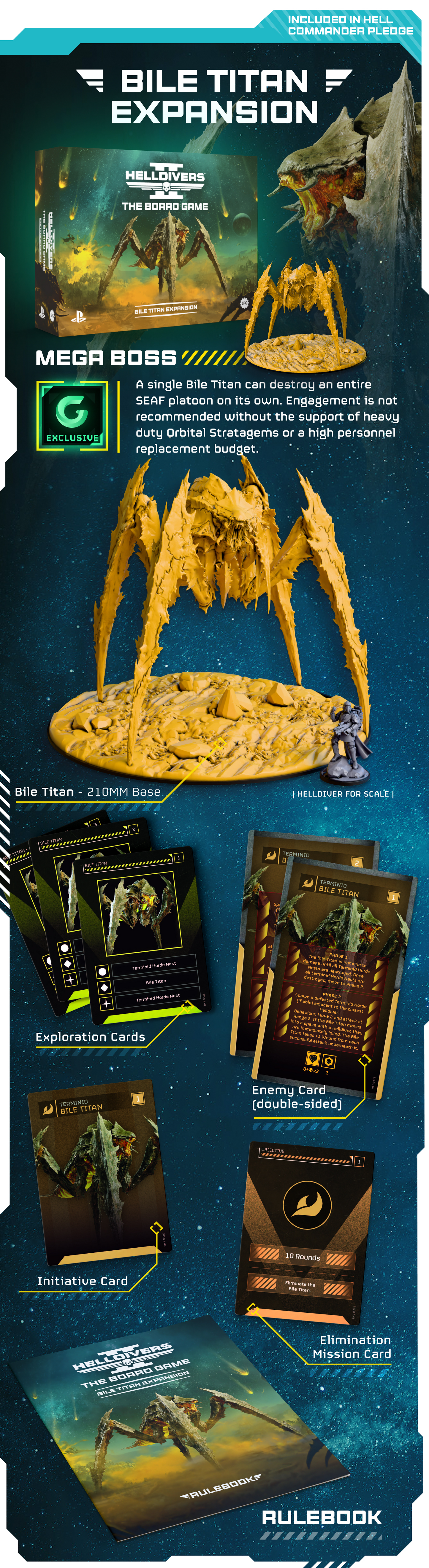 Helldivers 2: The Board Game Hell Commander Pledge (Kickstarter Pre-Order Special)
