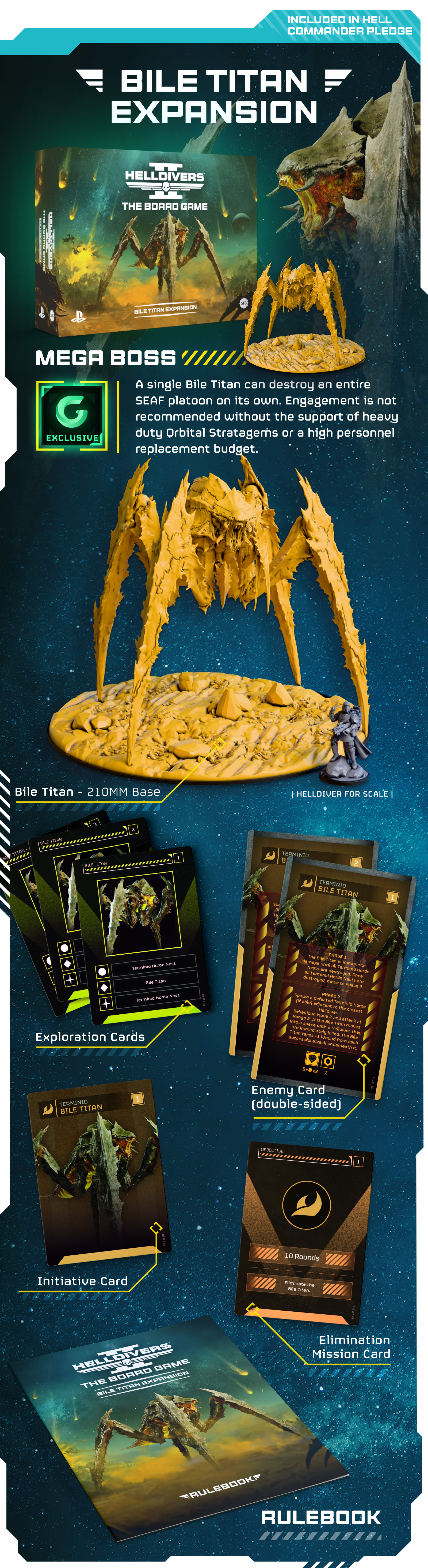 Helldivers 2: The Board Game Hell Commander Pledge (Kickstarter Pre-Order Special)