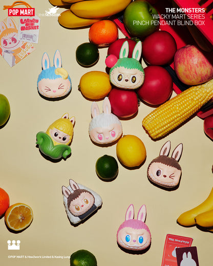 THE MONSTERS Wacky Mart Series-Pinch Pendant - Móc Khóa Labubu Bóp Mềm Blindbox - Pop Mart