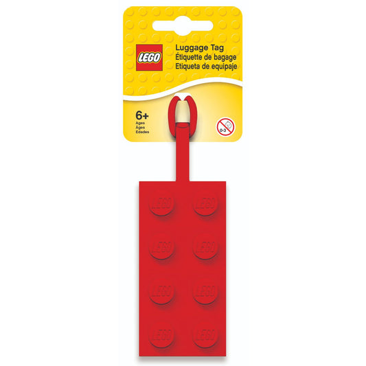 LEGO® 2x4 Brick Bag Tag - Red - Thẻ Treo Hành Lý Hình Gạch LEGO 2x4 - LEGO - Hình ảnh sản phẩm
