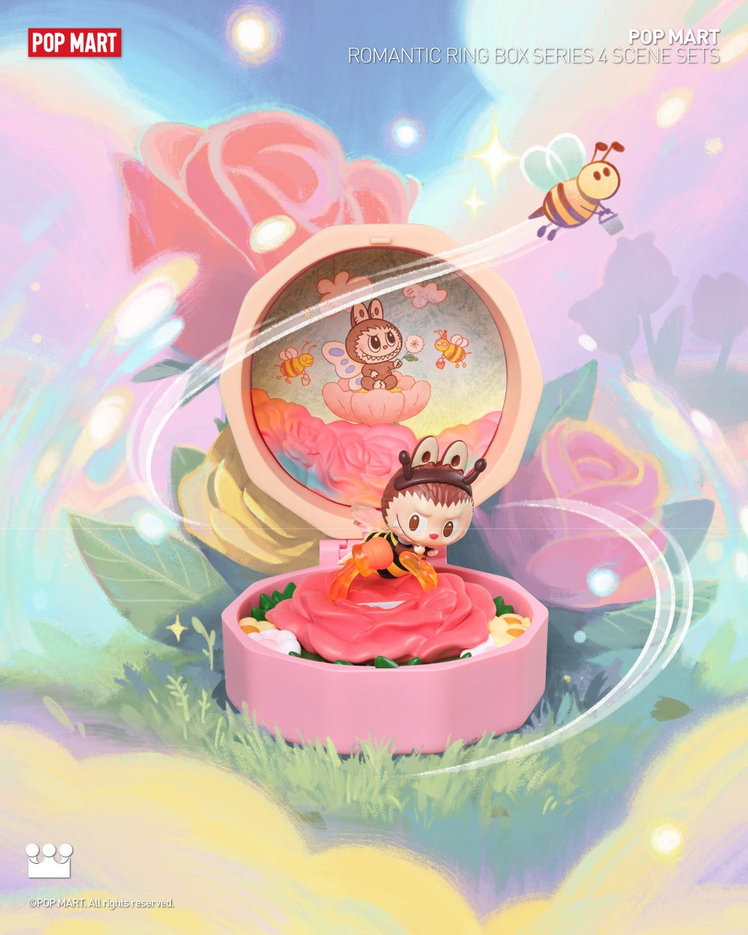 Romantic Ring Box Series 4 Scene Sets - Mô hình Blind Box Cảnh quan - Pop Mart