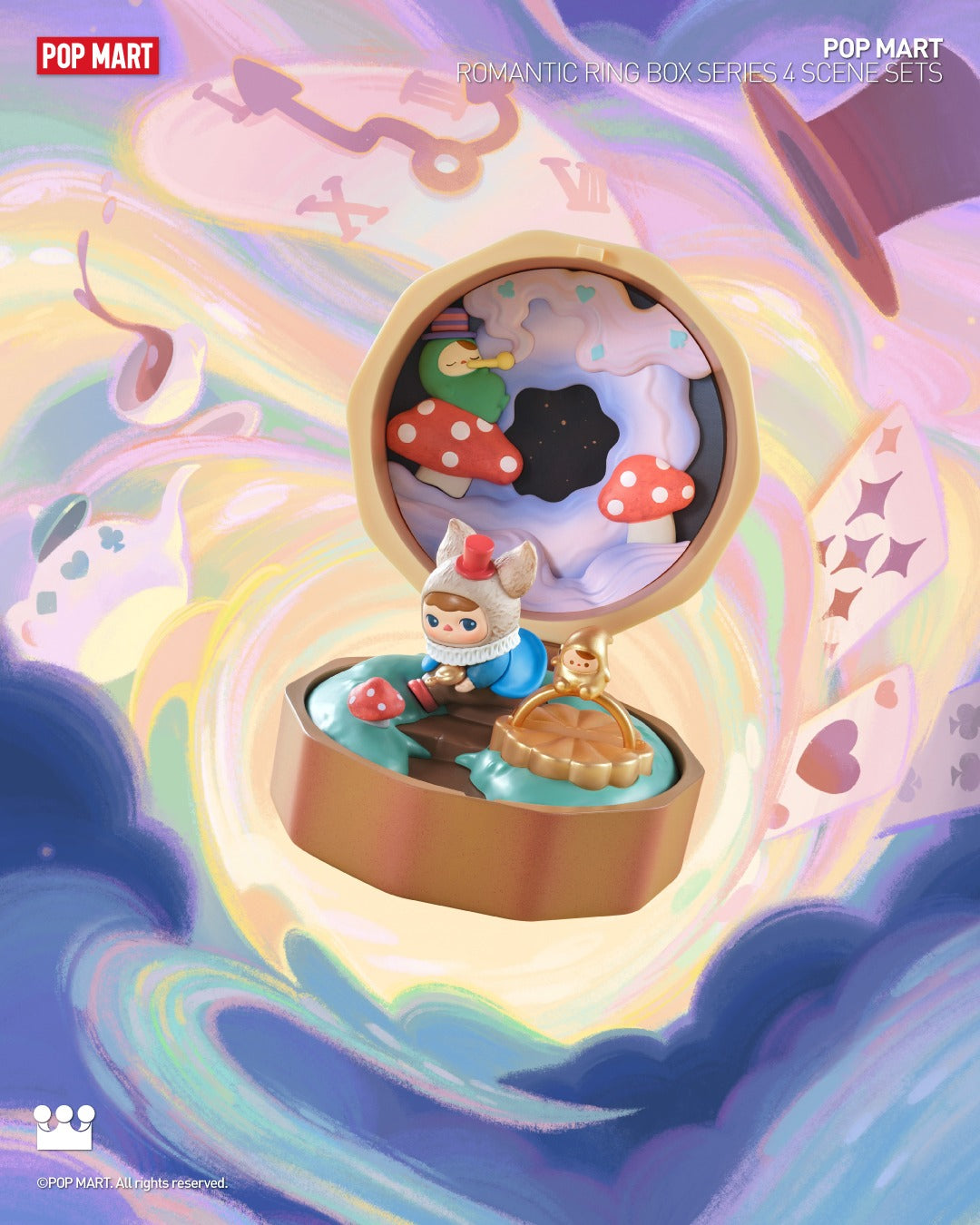 Romantic Ring Box Series 4 Scene Sets - Mô hình Blind Box Cảnh quan - Pop Mart