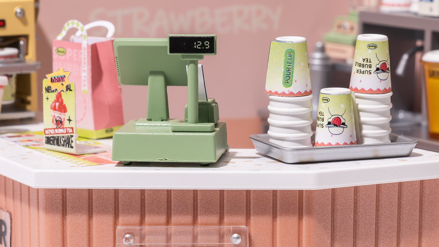 Rolife Plastic Miniature House - Double Joy Bubble Tea DW006 - Mô hình nhà nhựa tí hon lắp ráp - Rolife Super Creator