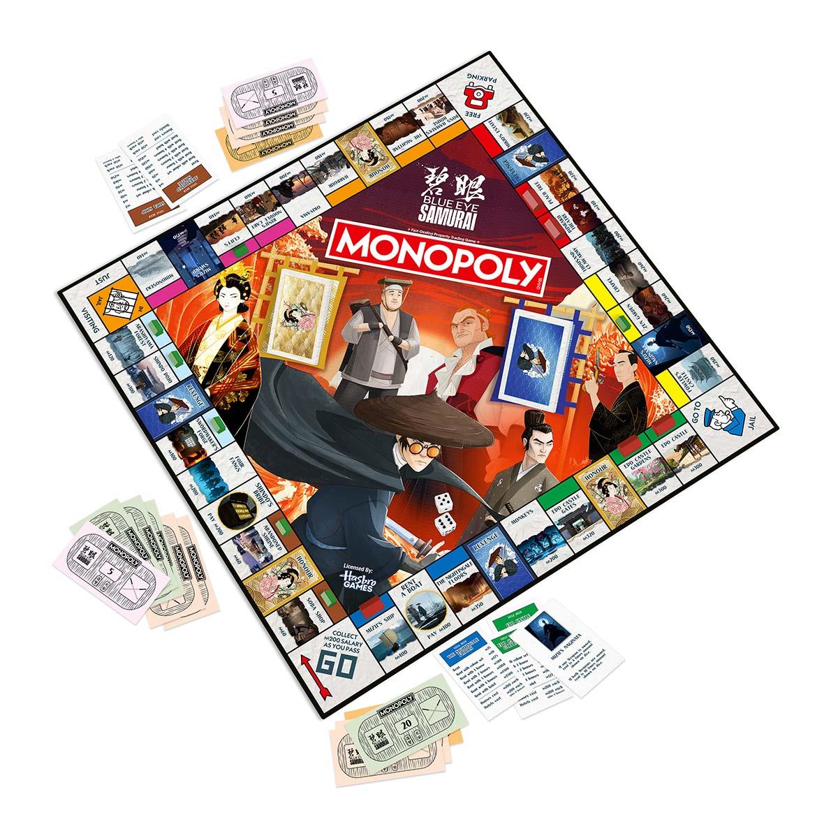 Blue Eye Samurai Monopoly Board Game - Cờ Tỷ Phú Nhật Bản Thời Edo - Winning Moves - Góc nhìn khác 3