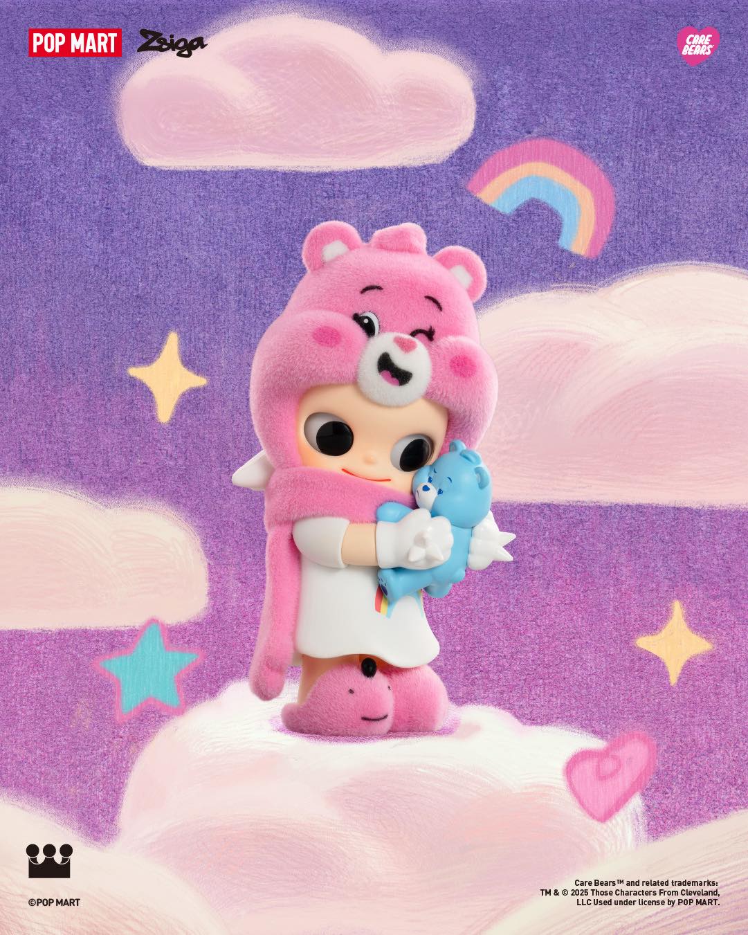 Zsiga × Care Bears Series Figures - Mô hình Blind Box Pop Mart