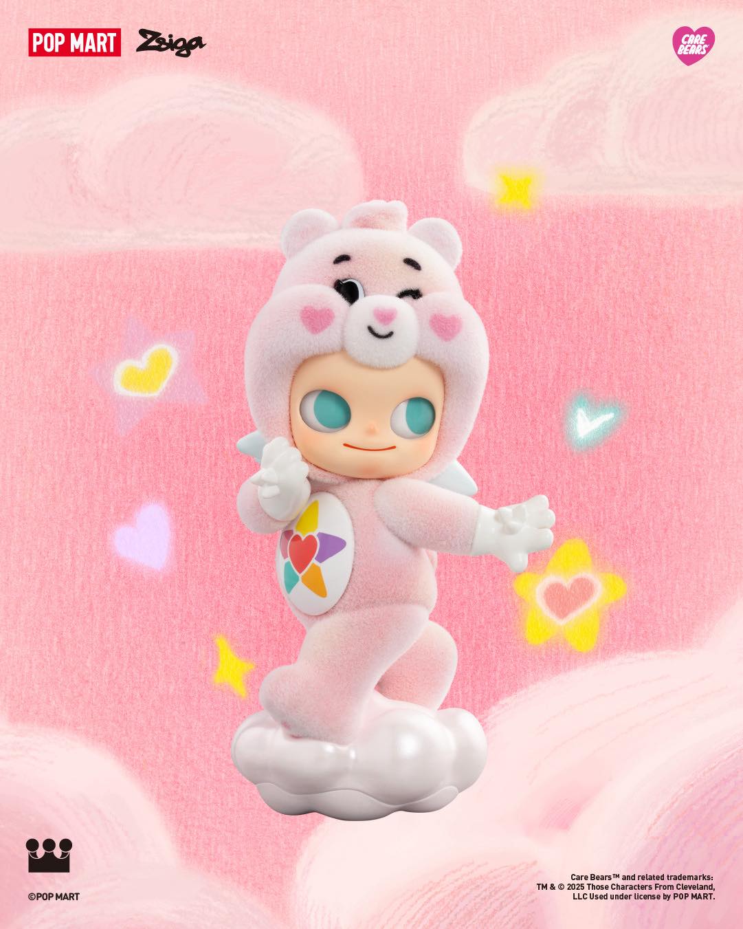 Zsiga × Care Bears Series Figures - Mô hình Blind Box Pop Mart