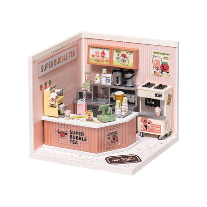 Rolife Plastic Miniature House - Double Joy Bubble Tea DW006 - Mô hình nhà nhựa tí hon lắp ráp - Rolife Super Creator