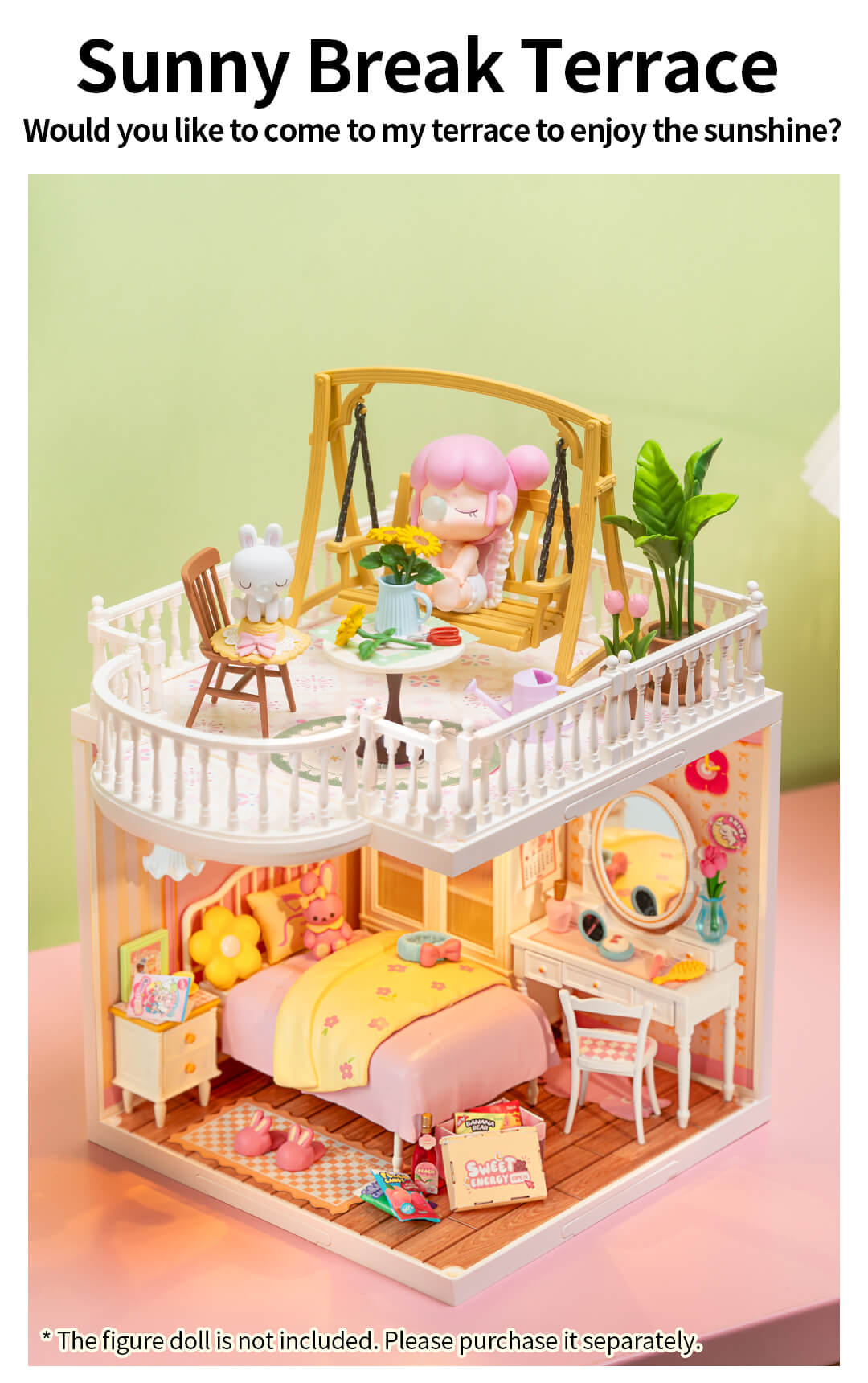 Rolife Super Creator Extension Pack - Terrace - Bộ mở rộng ban công mô hình DIY - Rolife