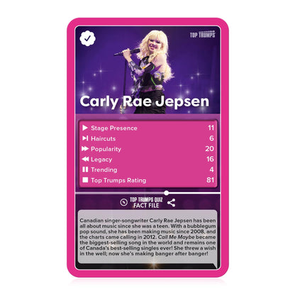 Popstars Top Trumps Card Game - Ultimate Music Battle - Trò chơi thẻ bài âm nhạc Winning Moves - Góc nhìn khác 3
