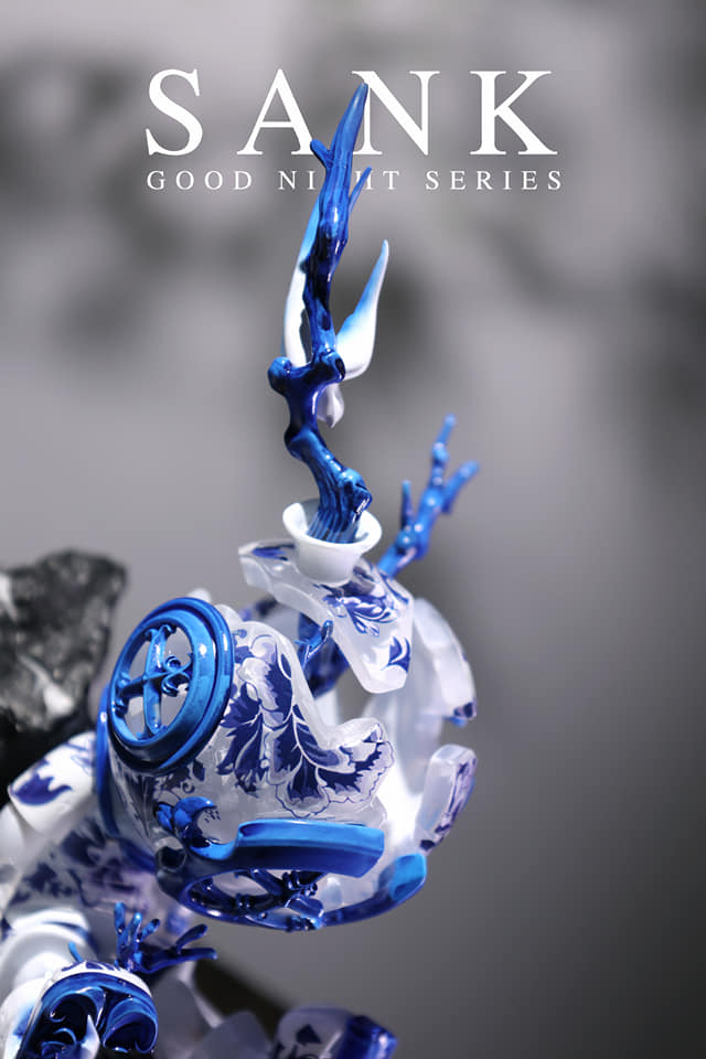 Good Night Series - China Blue - Mô Hình Art Toy Limited Edition - Sank Toys - Hình ảnh bổ sung 4