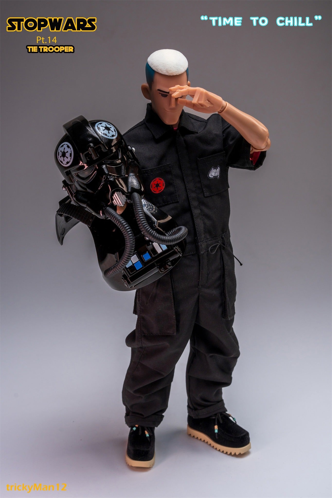 STOPWARS Pt.14 TIE TROOPER - Mô hình Art Toy 1/6 - WeArtDoing - Góc nhìn khác 3