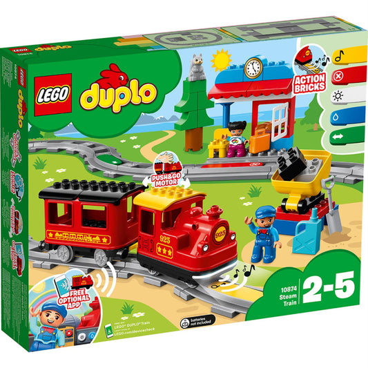 LEGO® DUPLO™ Steam Train - Tàu Hỏa Hơi Nước Đồ Chơi Thông Minh - LEGO 10874
