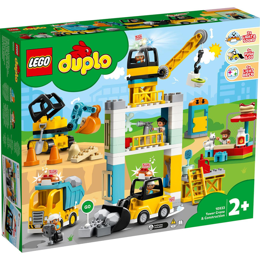 LEGO® DUPLO™ Tower Crane & Construction - Bộ Đồ Chơi Cần Cẩu Tháp & Công Trường Xây Dựng 10933 - Hình ảnh chi tiết 2
