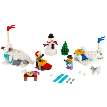 LEGO® Winter Snowball Fight - Đồ Chơi Lắp Ráp Trận Chiến Ném Tuyết - LEGO 40424 - Hình ảnh sản phẩm