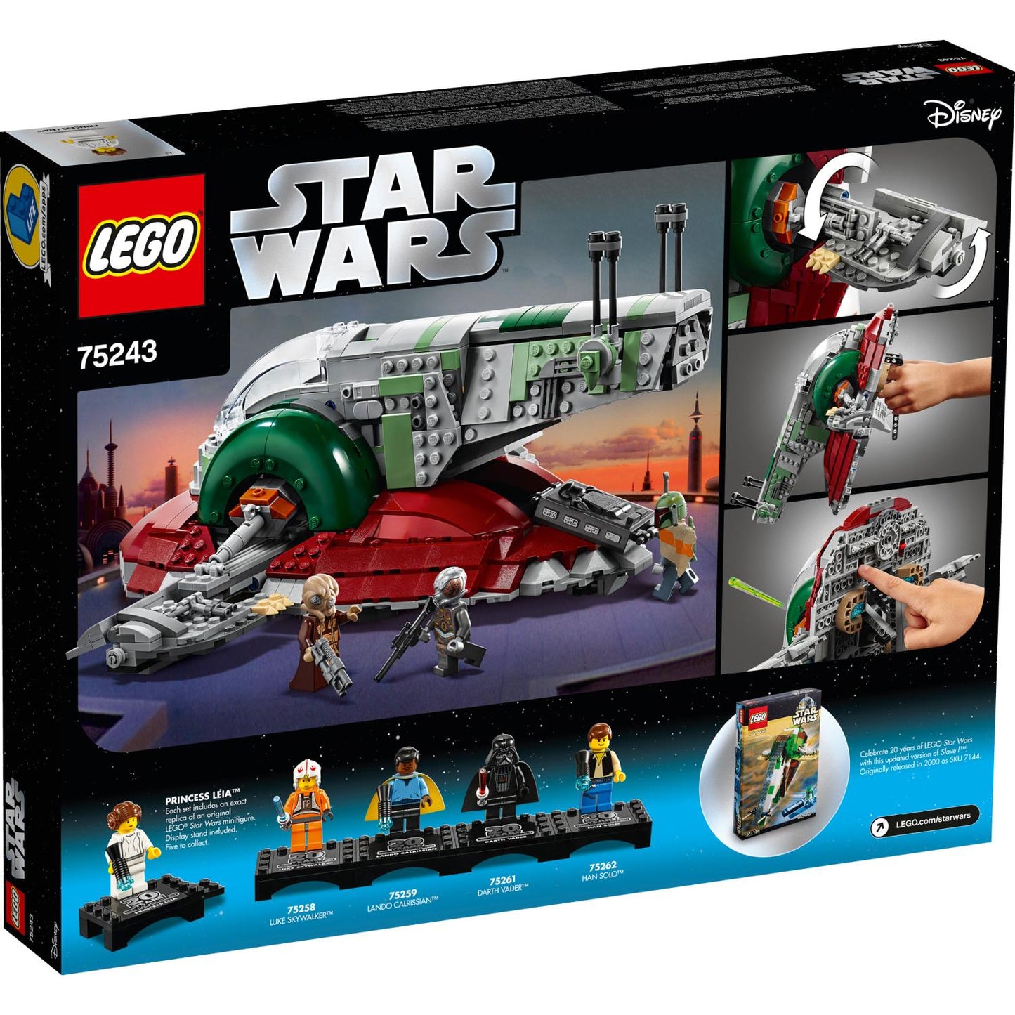 LEGO® Star Wars™ Slave I™ – 20th Anniversary Edition Mô hình lắp ráp phi thuyền #75243 | LEGO - Hình ảnh sản phẩm