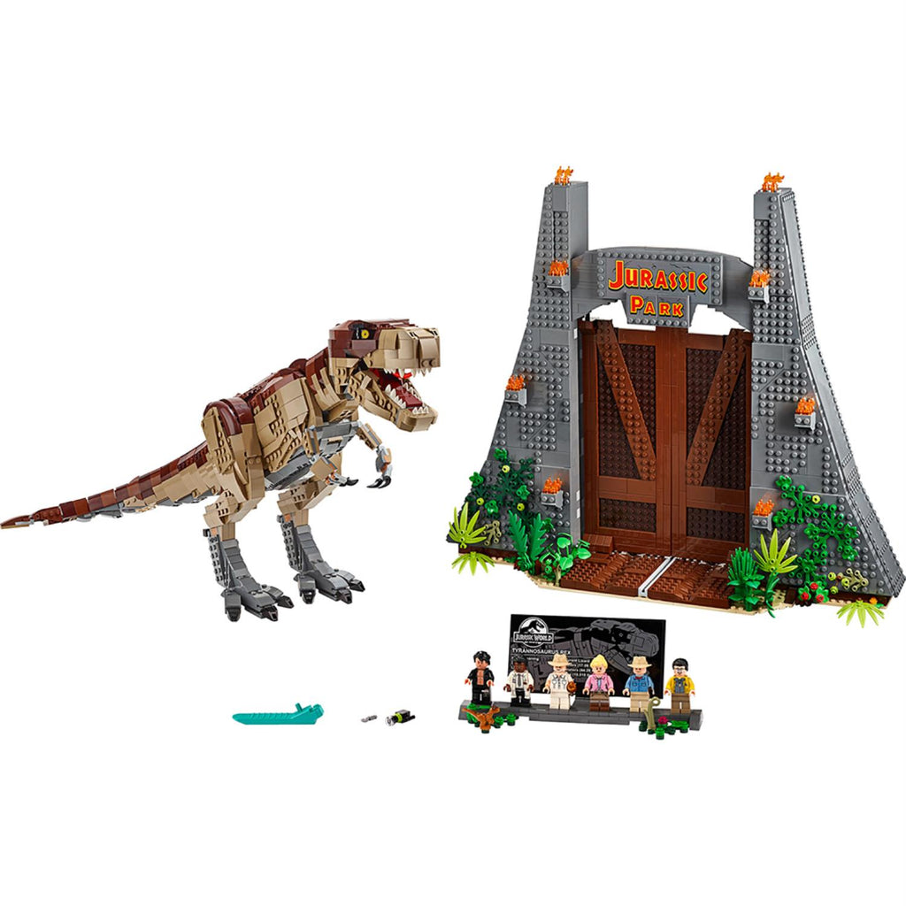 LEGO® Jurassic Park: T. rex Rampage - Bộ Lắp Ráp Khủng Long & Cổng Công Viên 75936 - Hình ảnh chi tiết 2
